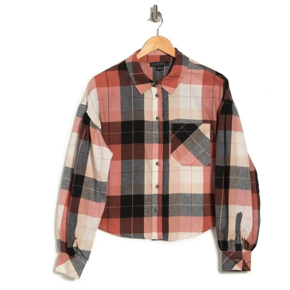 SANCTUARY Bianca Plaid Button Down Top - Picture 3 of 3